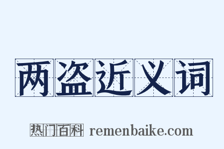 两盗近义词是什么意思的图片